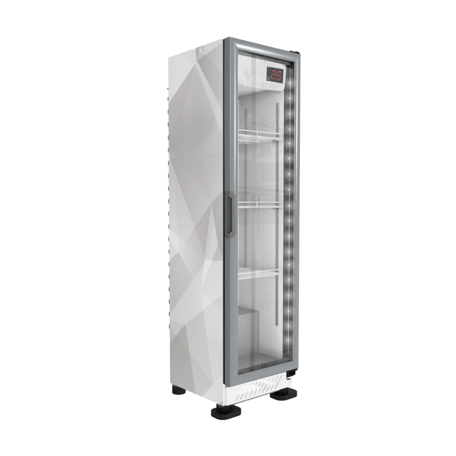 Refrigerador vertical 1 puerta 249L VR09 línea blanca negocios restaurantes cafeterías Industrias Cossios Colombia